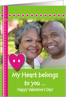My heart belongs to you - Photo Card
