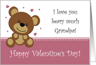 Bear Valentine - Grandpa card