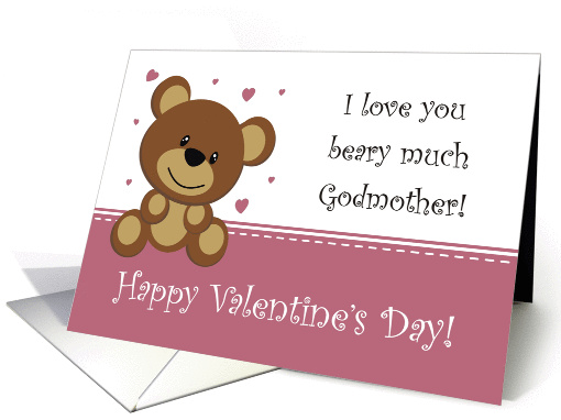 Bear Valentine - Godmother card (891797)