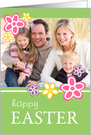 Happy Easter - Flower Photo Card