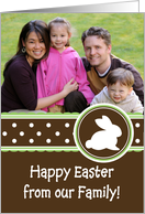 Chocolate Brown Easter - Photo Card