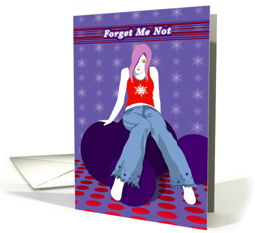 Forget Me Not card (87571)