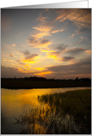 Charleston Sunset Marsh Sympathy card
