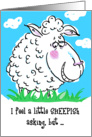Sheepish - Valentine Humor card