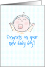 Congratulations New Baby Boy card