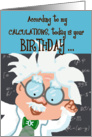 Happy Birthday Humor - Genius card