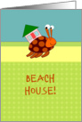 Cute Hermit Crab - Beach House Invitation card