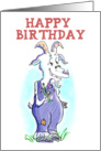 Happy Birthday From a Horny Old Goat card