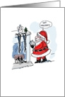 Xmas Humor - Santa with Naughty Stockings card