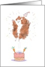 Happy Birthday Hamster card