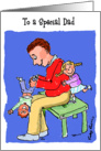 Father’s Day card - Father with Children card