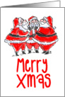 Christmas Humor-happy holidays humor-Santa Claus Party of Ho card