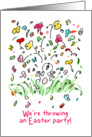 Easter Party Invitation Easter bunny - humor card