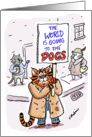 Apocalypse Meow- cat humor card