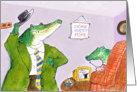 Home Sweet Home - cute alligators card