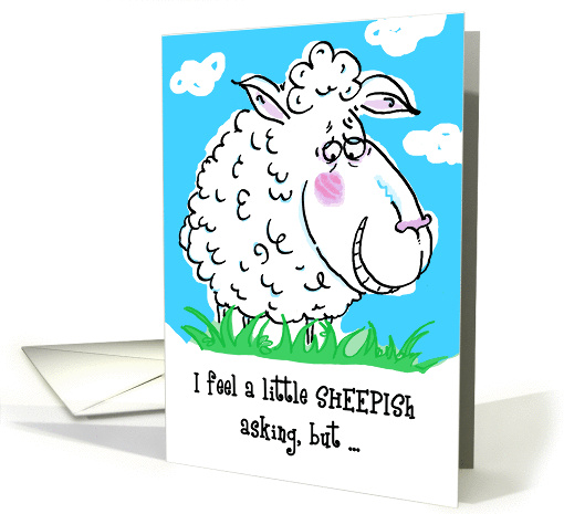 Sheepish - Valentine Humor card (1011909)