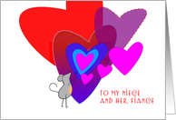 Valentine’s Day Card for Niece and Fiance card