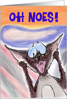 Siamese Cat Belated Birthday Humor card