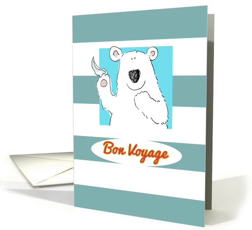 bon voyage humor polar bear card (1045079)