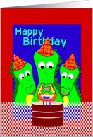 Happy Birthday Humor for kids - Dragon Lighting Candles card