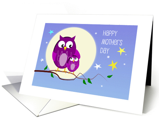 Happy Mother's Day - Mama and Baby Owl card (1057347)
