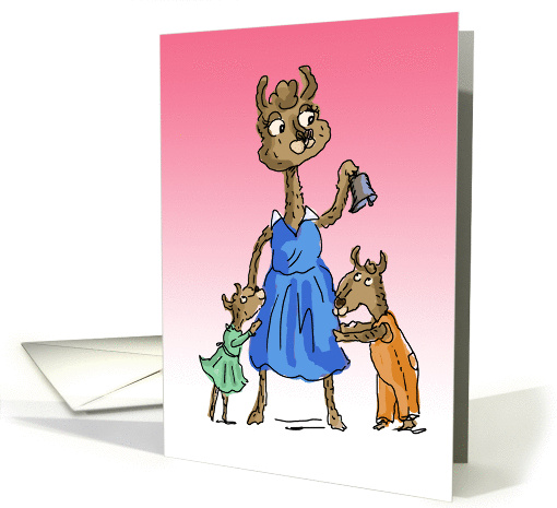 Mother's Day Llama Mama Llama Ding Dong card (1062077)