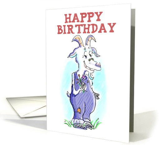 Happy Birthday From a Horny Old Goat card (1260572)