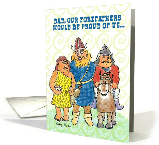 Father's Day Forefathers Humor card (820364)