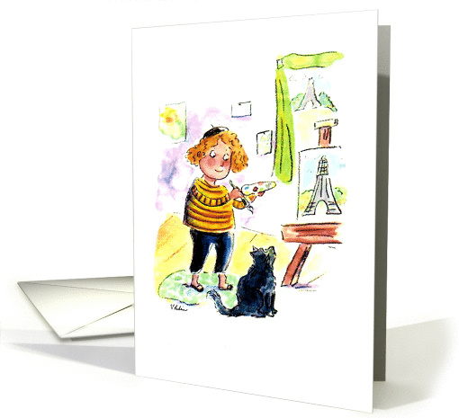 An Artist in Paris card (829931)
