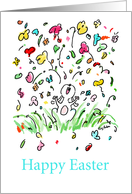 Easter Bunny Bouquet Humor card