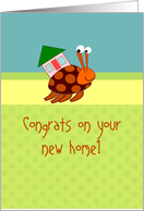 Hermit Crab Congratulations New Home card