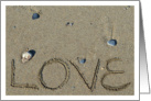 Love Beach Card, Blank Note Card