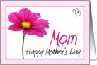 Pink Cosmos Mother’s Day Card for Mom card