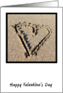 Sand Heart Valentine’s Card