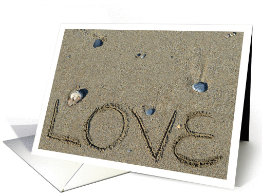 Love Beach Card, Blank Note card (1032811)