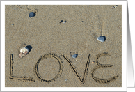 Love Beach Card, Blank Note Card