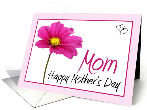 Pink Cosmos Mother's Day Card for Mom card (1440580)