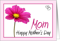 Pink Cosmos Mother’s Day Card for Mom card
