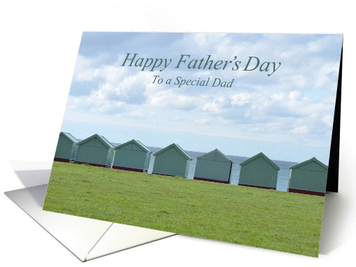 Beach Huts Father's Day card (1440600)