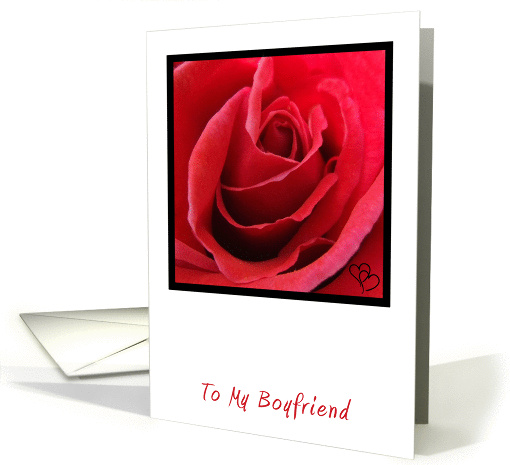 To My Boyfriend Red Rose Valentine's Day card (1441750)