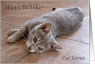 Happy Birthday Cat Lover Card