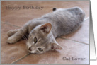 Happy Birthday Cat Lover Card