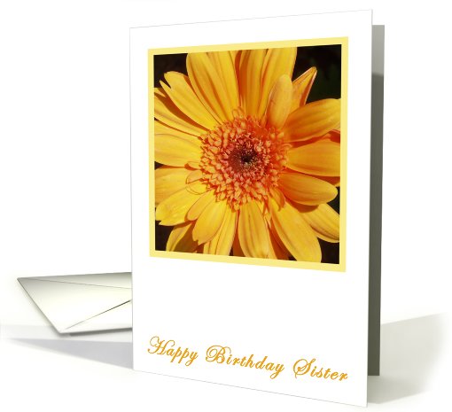 Gerbera Happy Birthday Sister card (411340)