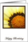 Yellow & Brown Flower Birthday card
