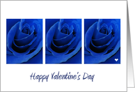 Blue Roses Valentine Card