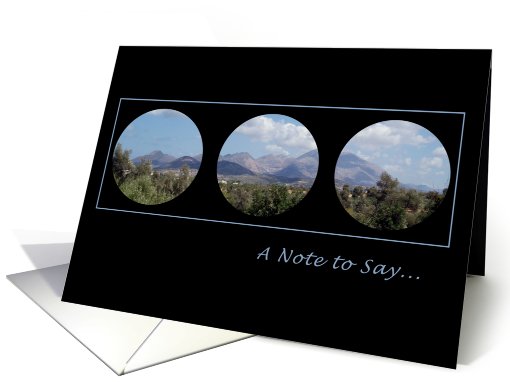 Mountain Circles Note card (562693)