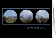 Mountain Circles Note Card
