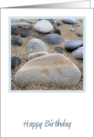 Beach Pebbles Birthday Card