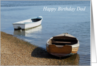 Rowing Boats Birthday for Dad card