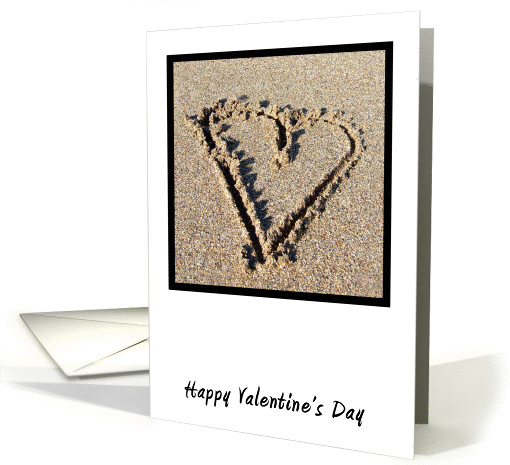 Sand Heart Valentine's card (893938)